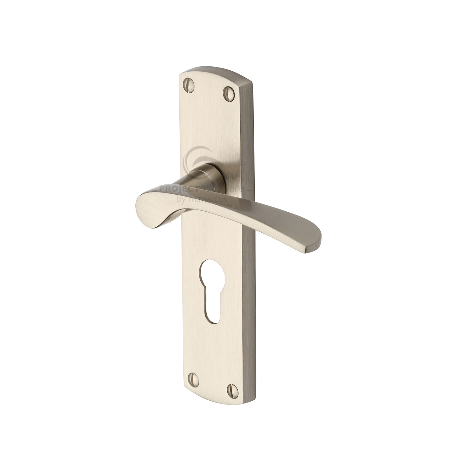 Project Hardware Door Handle for Euro Profile Plate Luca Design