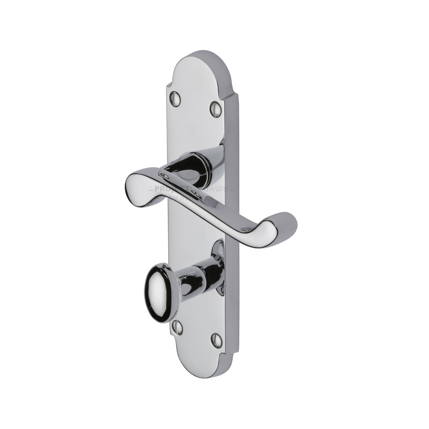 Project Hardware Door Handle for Bathroom Milton Design
