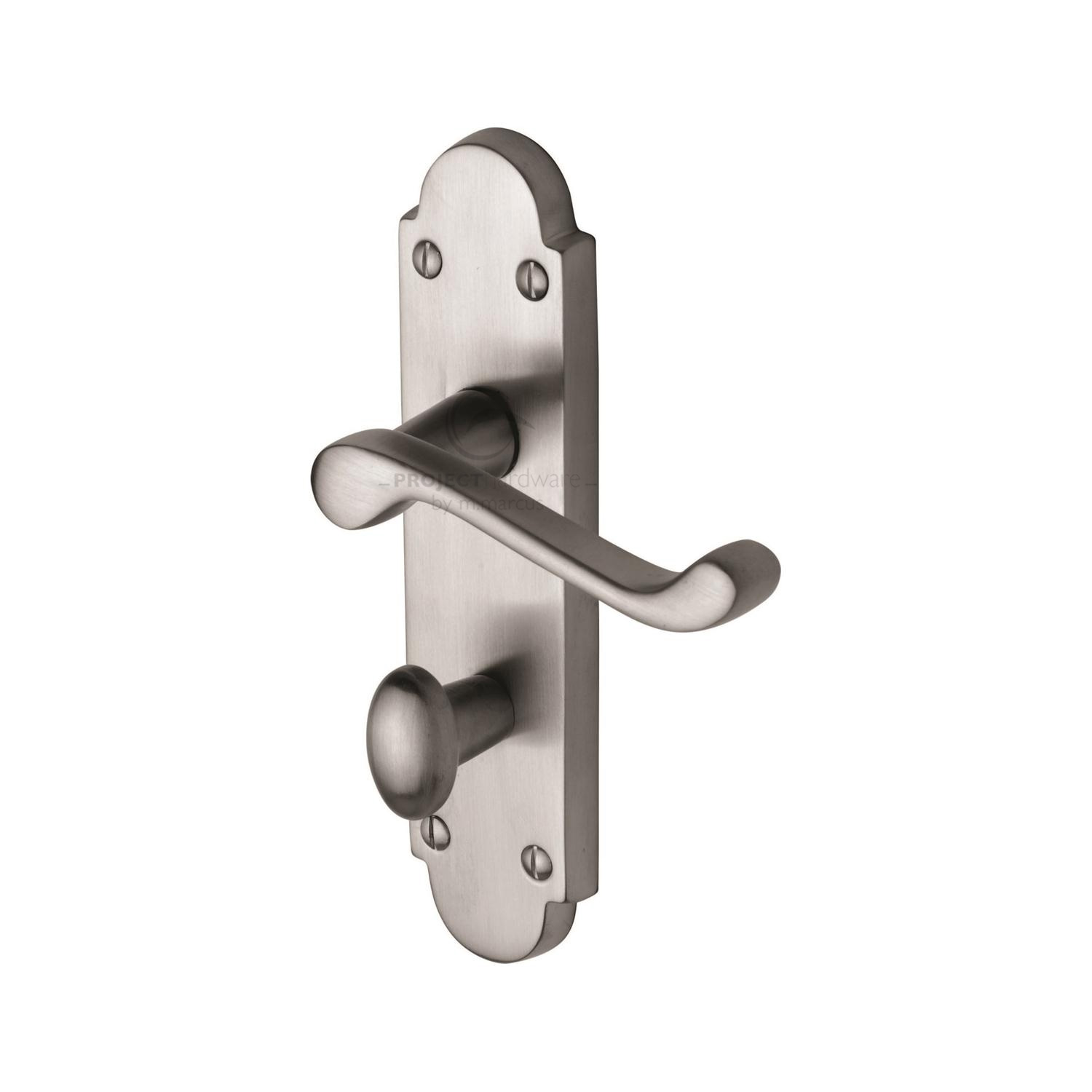 Project Hardware Door Handle for Bathroom Milton Design