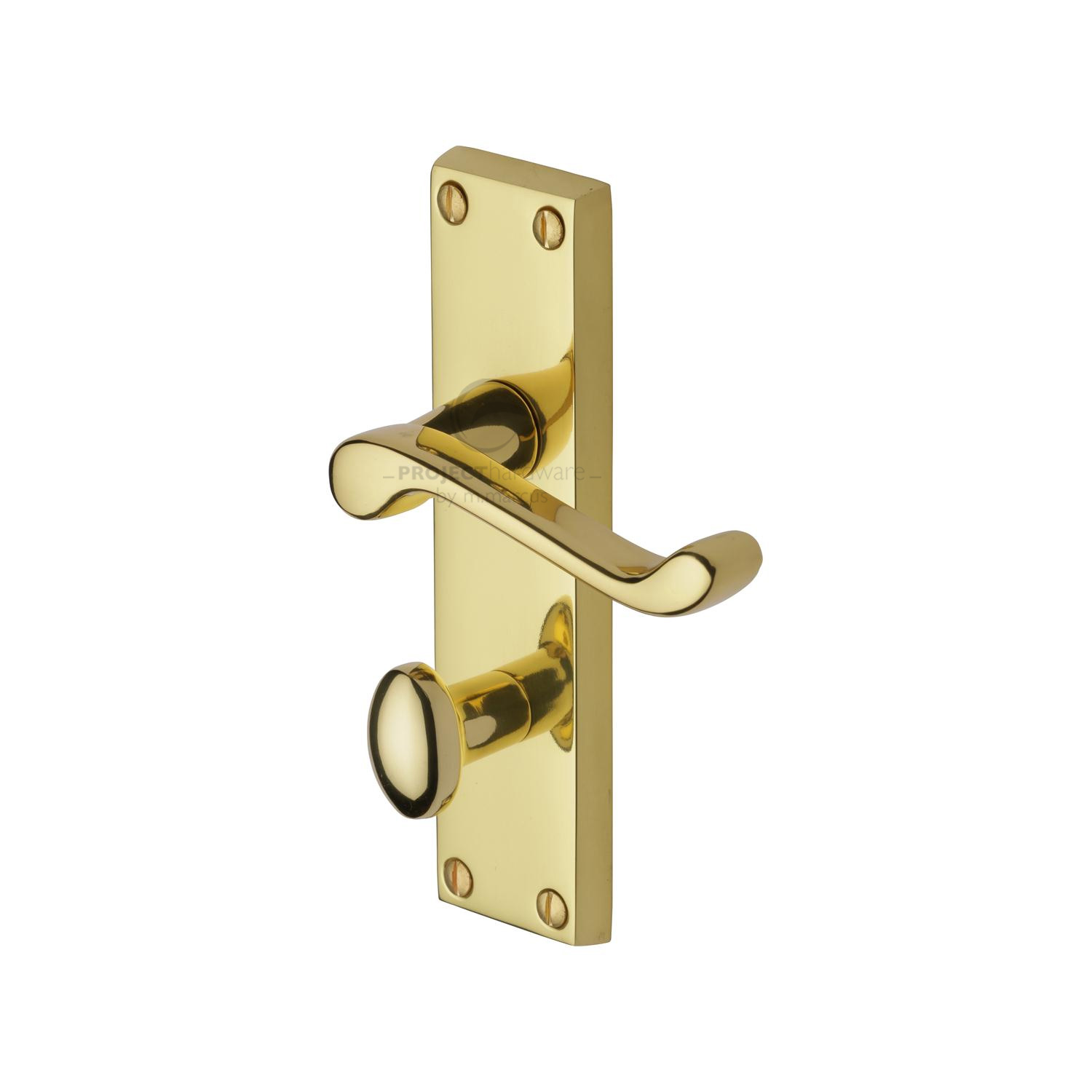 Project Hardware Door Handle for Bathroom Malvern Design