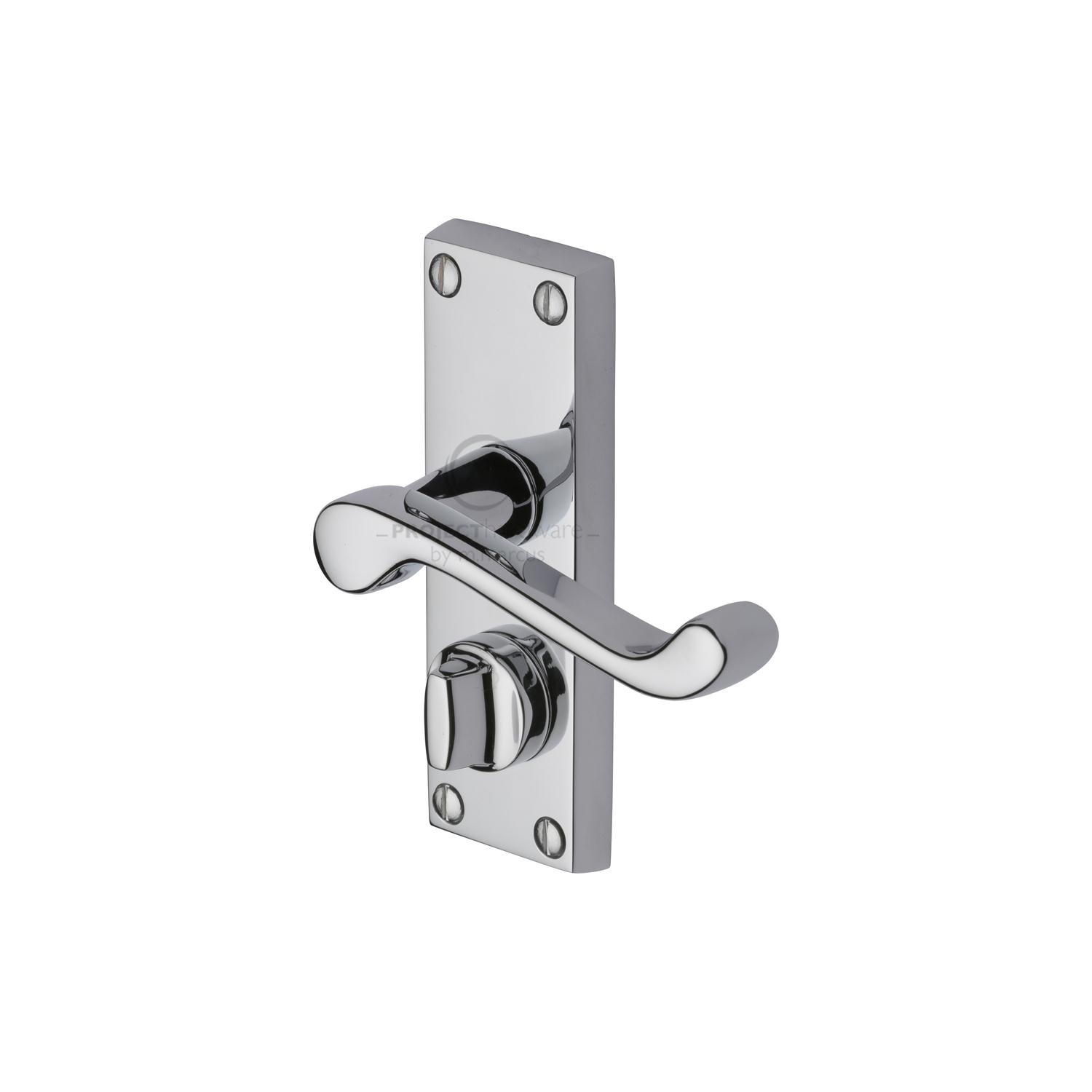 Project Hardware Door Handle for Privacy Set Malvern Short Design