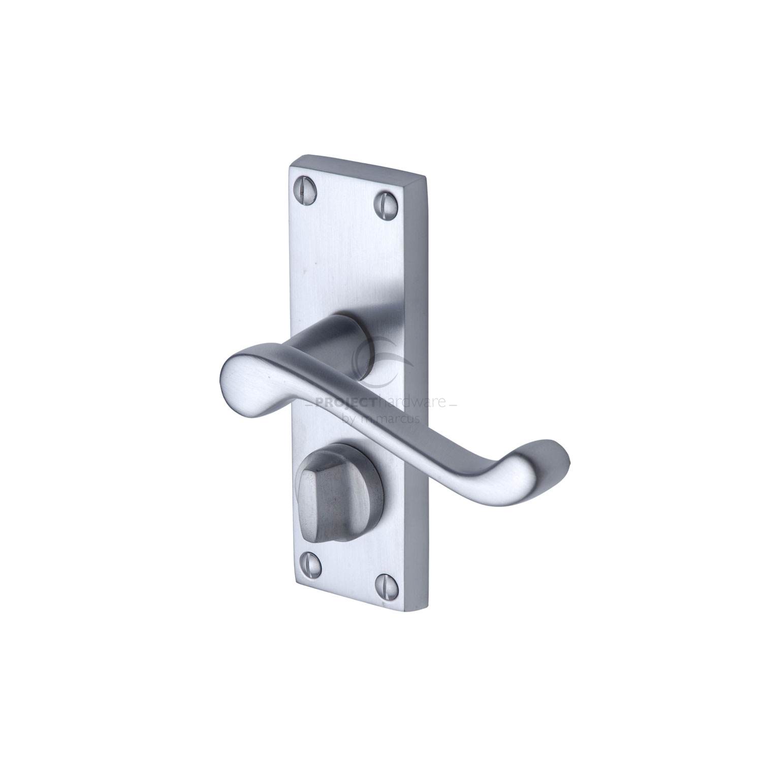 Project Hardware Door Handle for Privacy Set Malvern Short Design