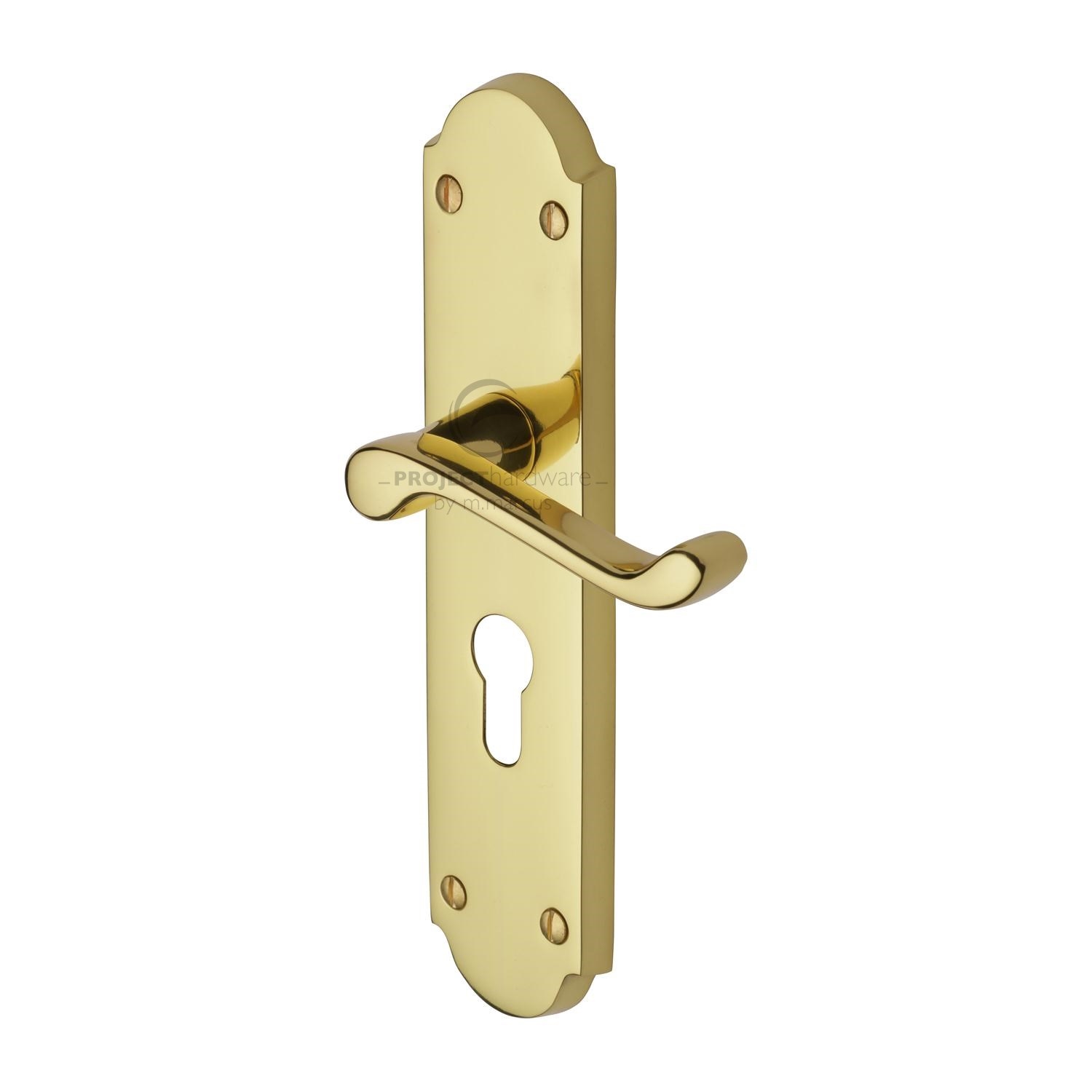 Project Hardware Door Handle for Euro Profile Plate Kensington Design