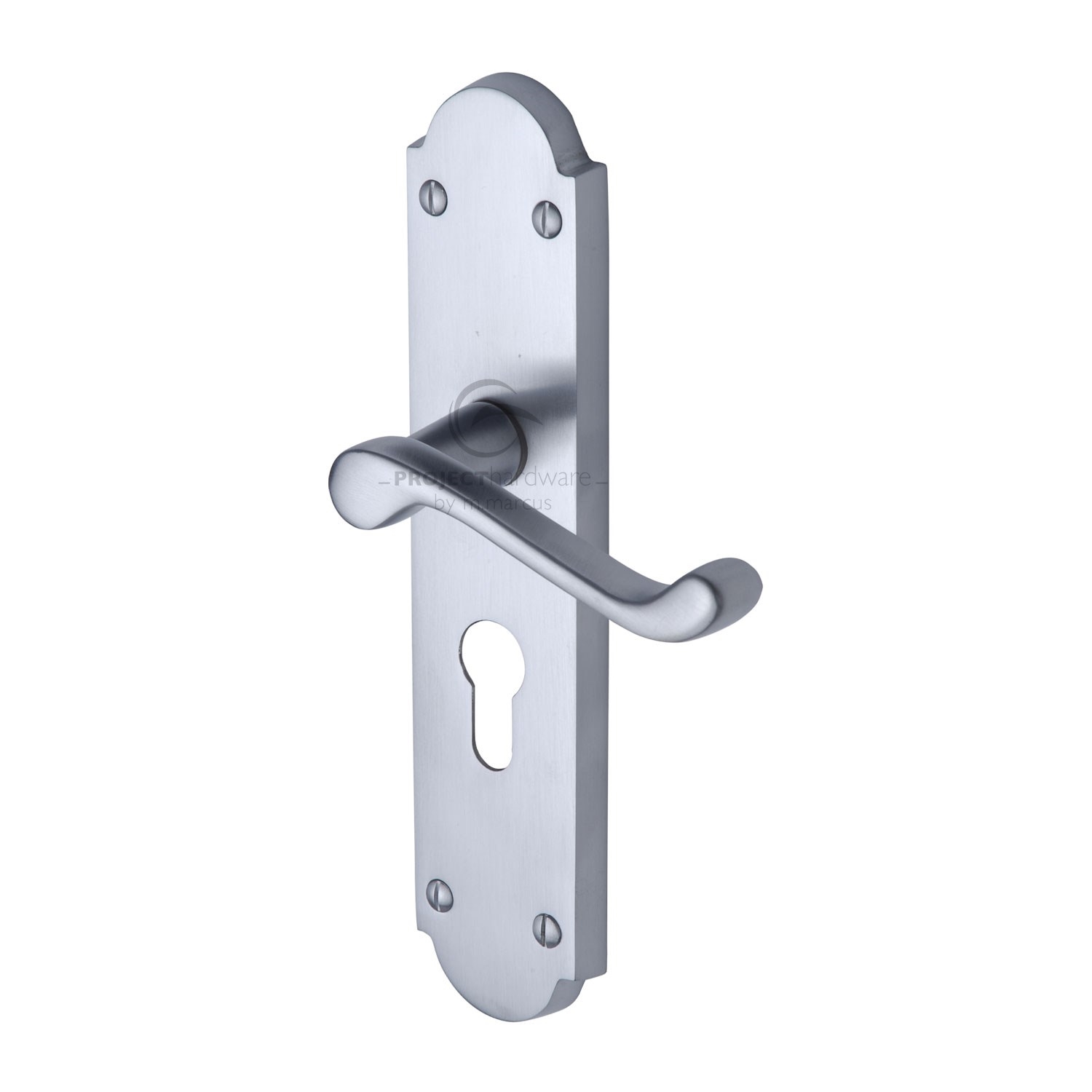 Project Hardware Door Handle for Euro Profile Plate Kensington Design