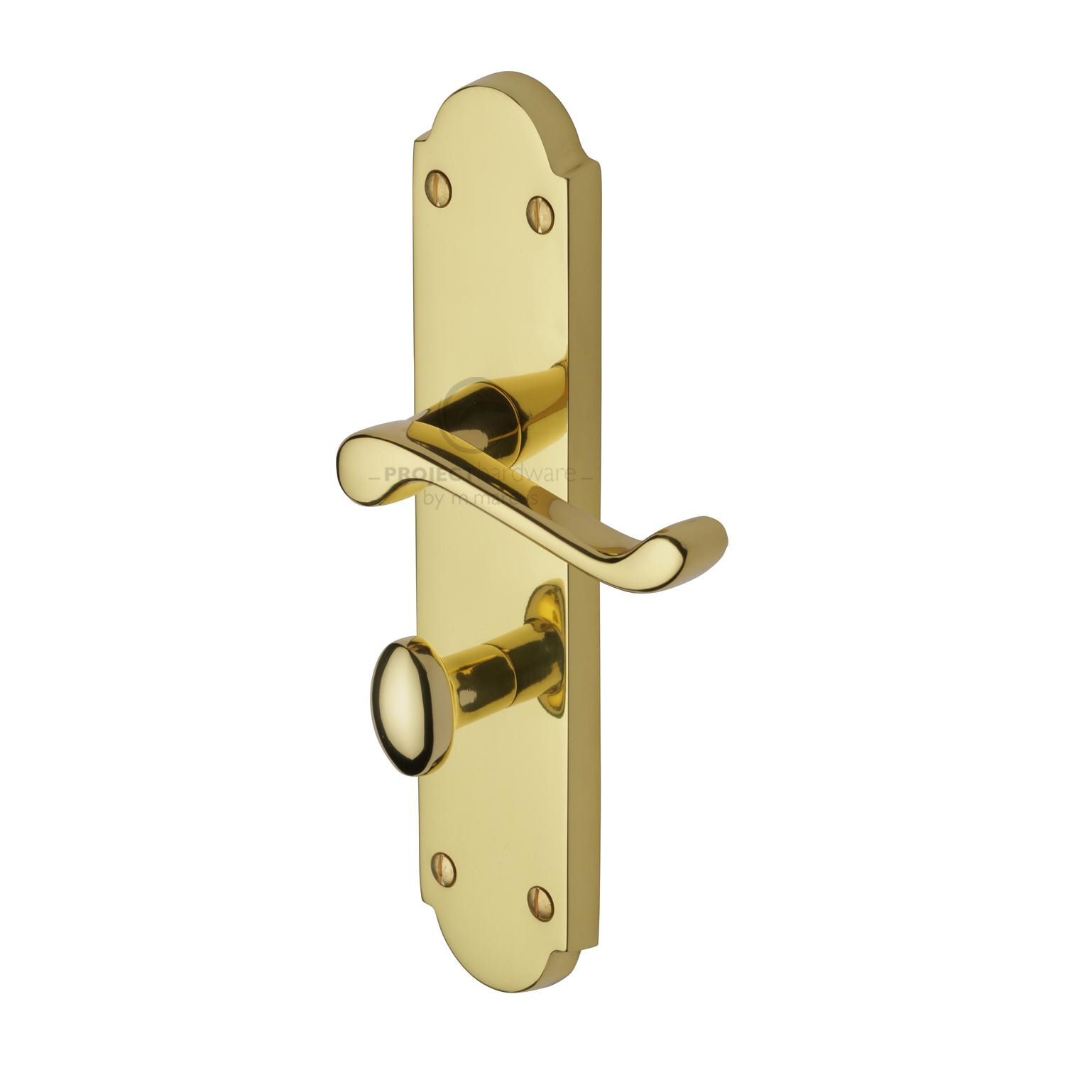 Project Hardware Door Handle for Bathroom Kensington Design