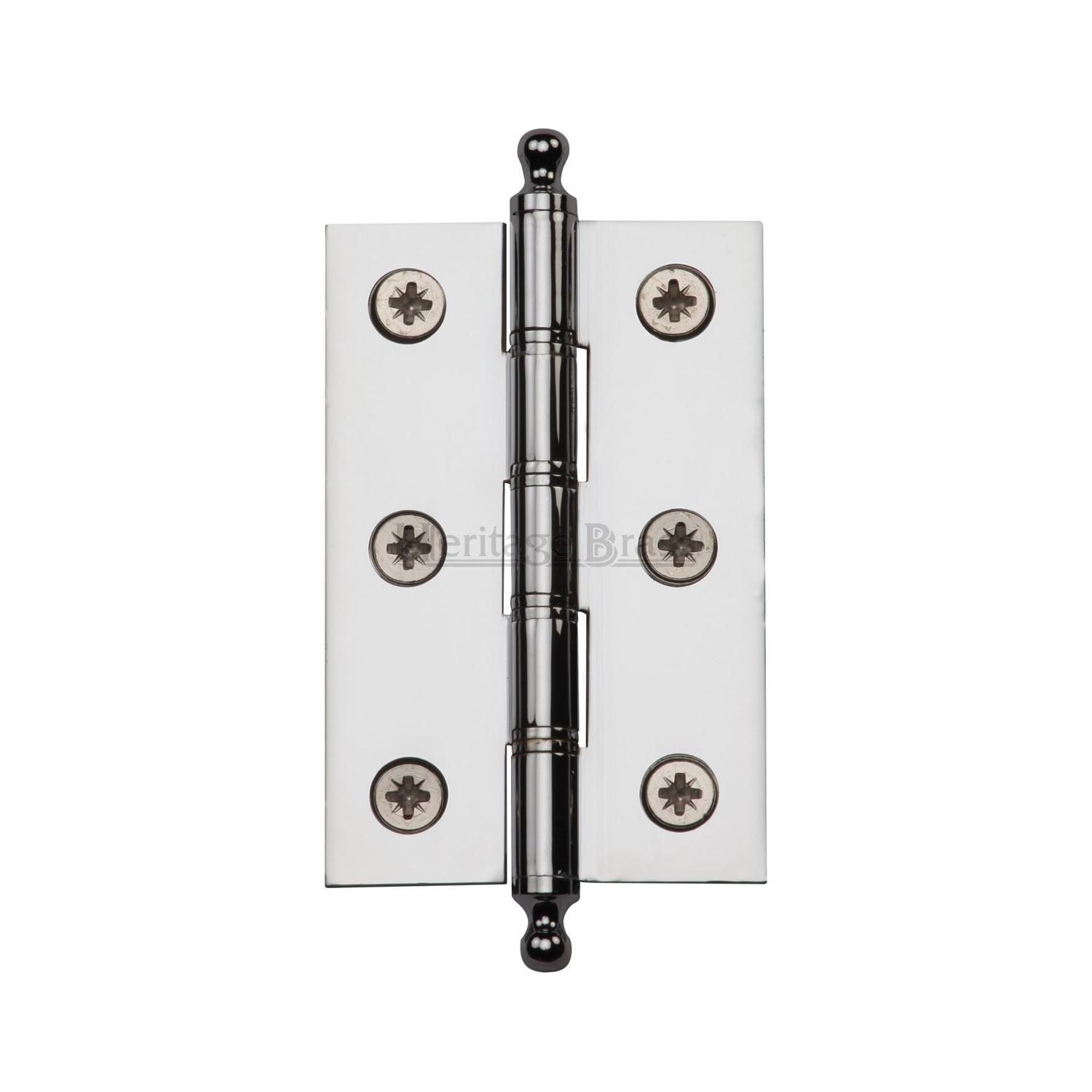Heritage Brass 3" x 2" Hinge with Finial