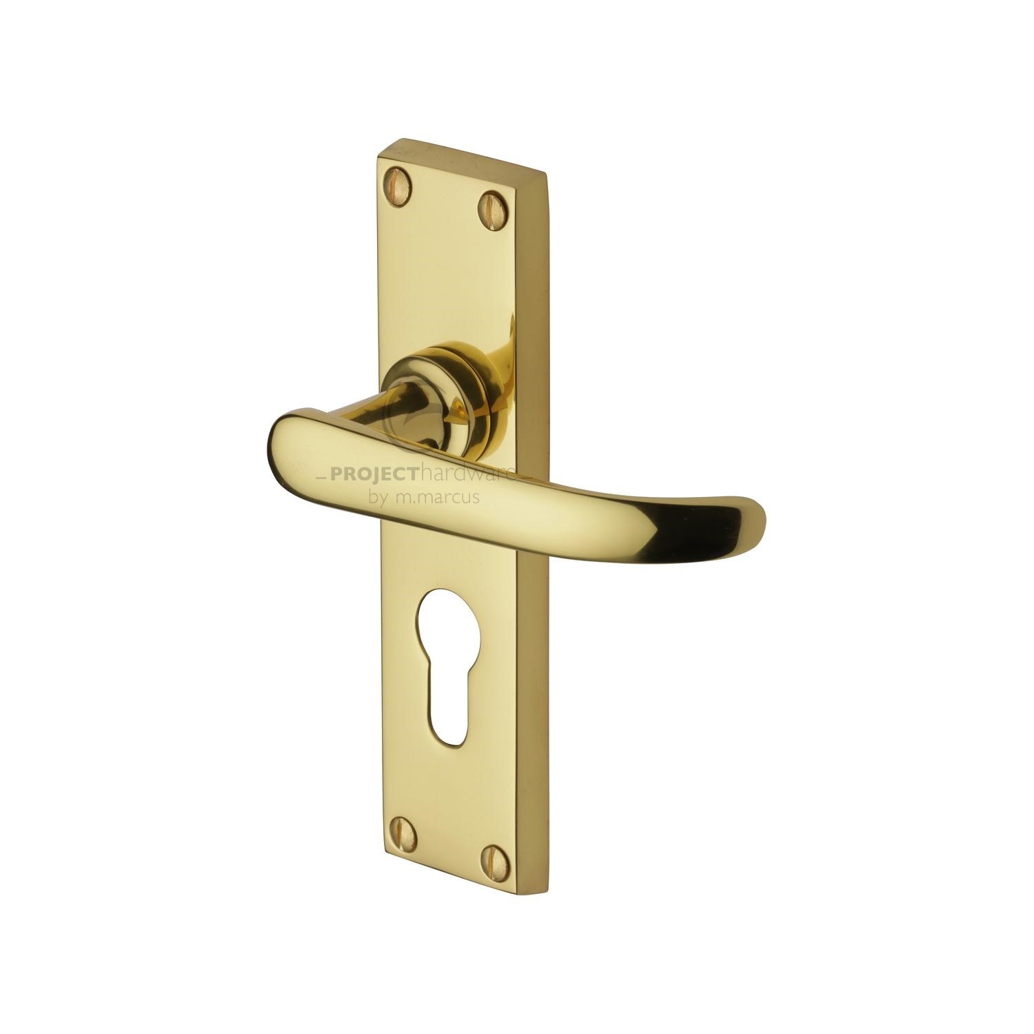 Project Hardware Door Handle for Euro Profile Plate Avon Design