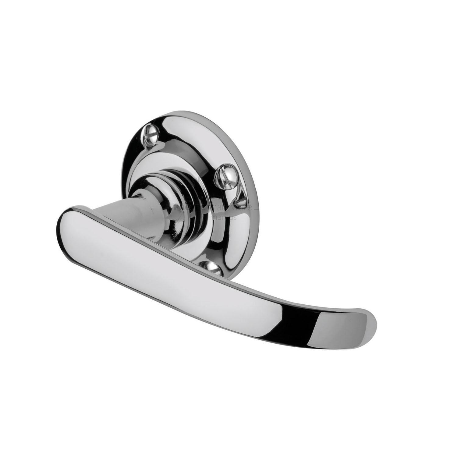 Project Hardware Door Handle Lever Latch on Round Rose Avon Design