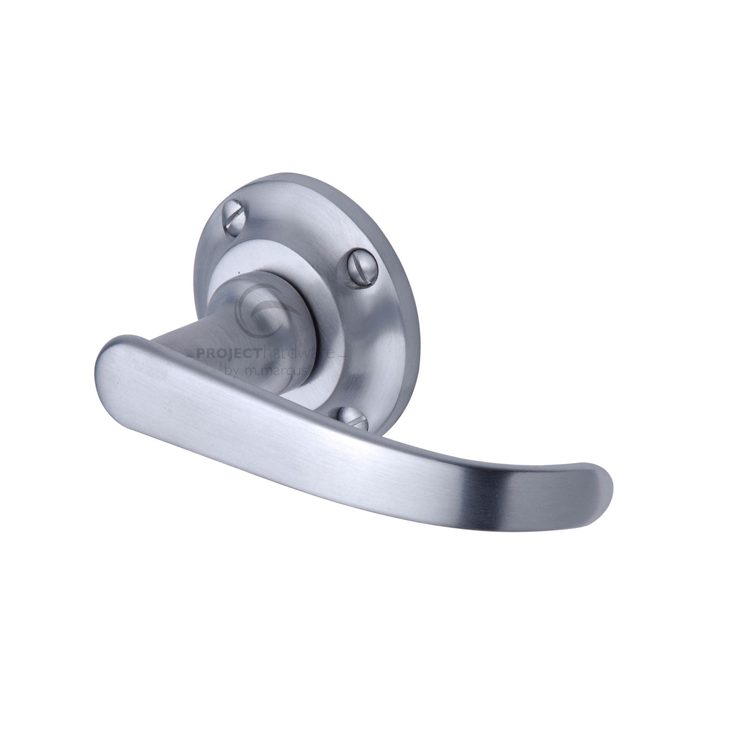 Project Hardware Door Handle Lever Latch on Round Rose Avon Design