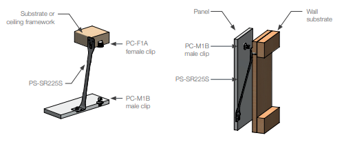 Fastmount Seismount - Galvanised Steel - 225mm