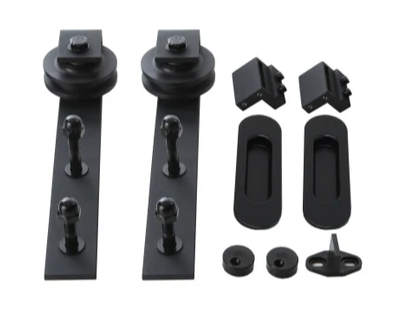 Rustic 100 Sliding Extra Door Fitting Kit - Stainless Steel
