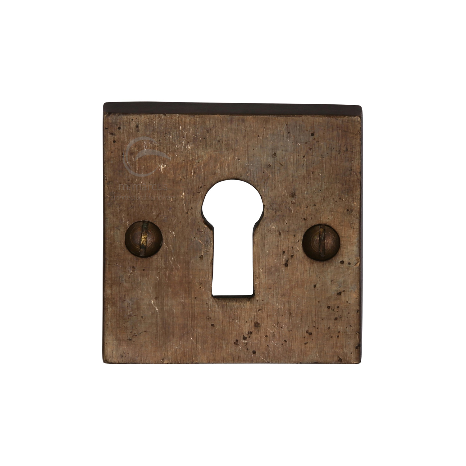 Solid Bronze Key Escutcheon Square