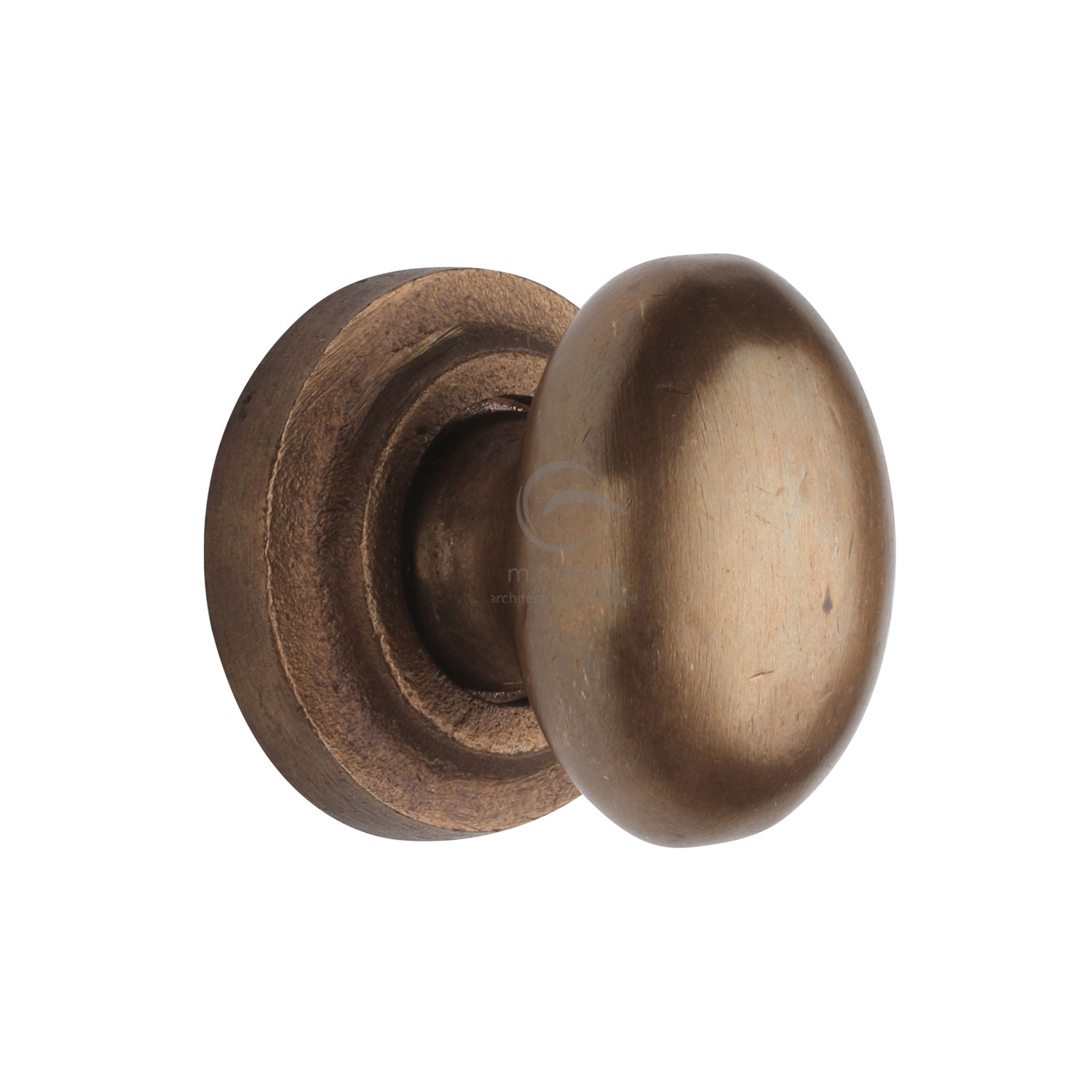 Solid Bronze Cabinet Knob Oval Design 32mm