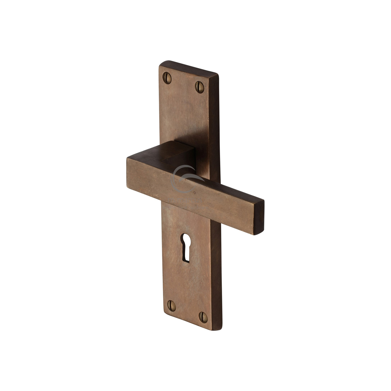 Solid Bronze Door Handle Lever Lock Cheswell Design
