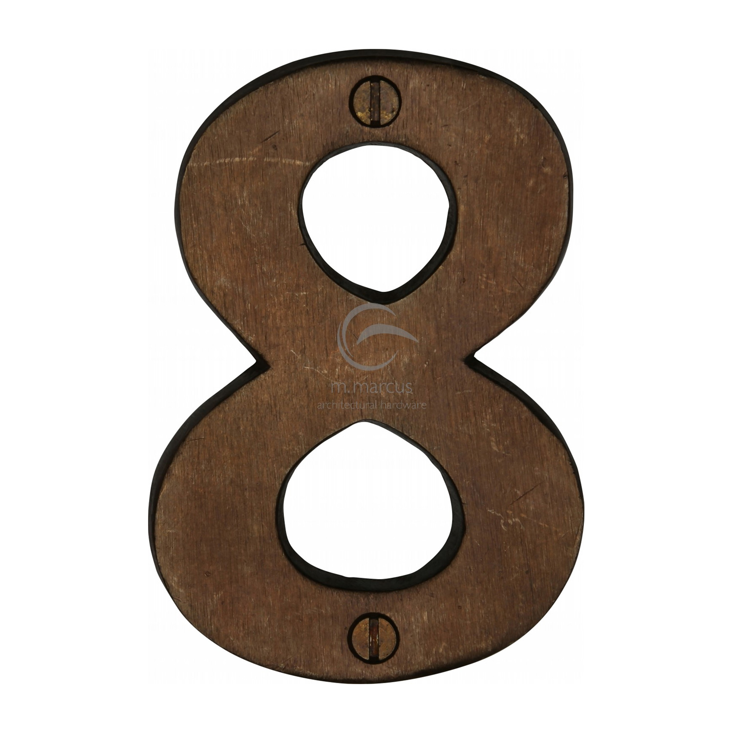 Solid Bronze Numeral 8 Face Fix 76mm (3")