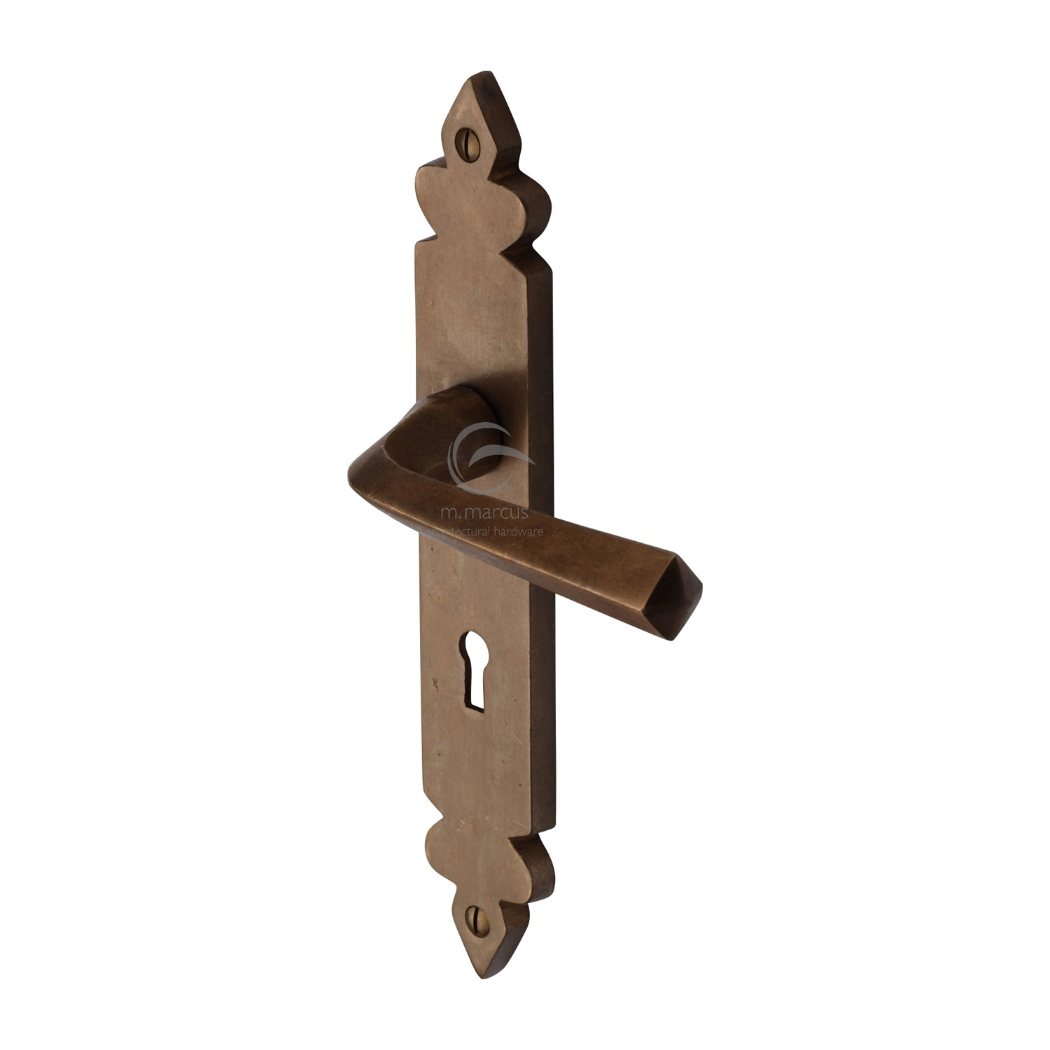 Solid Bronze Door Handle Lever Lock Ironbridge Design