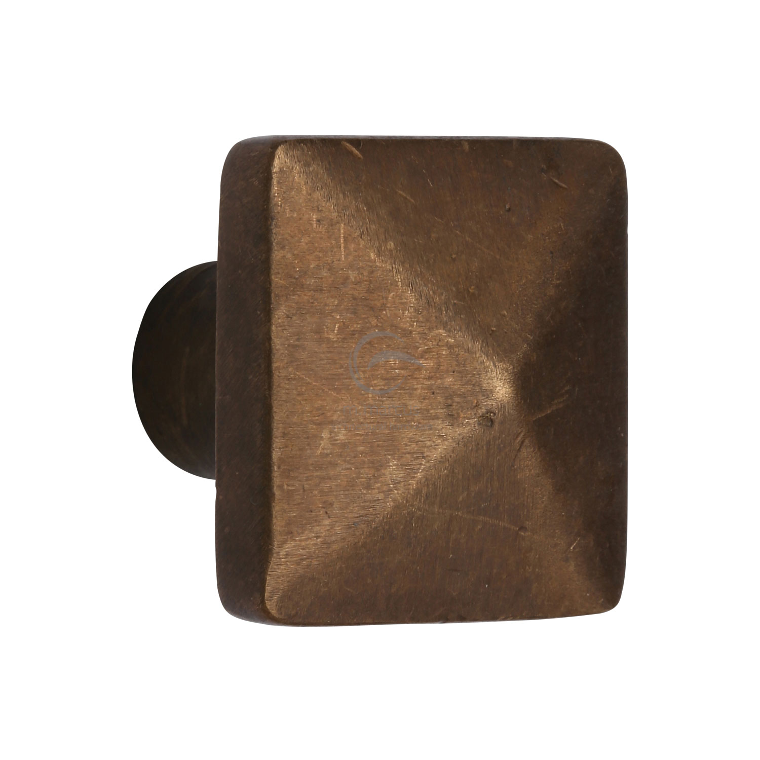 Solid Bronze Cabinet Knob Pyramid Design 38mm