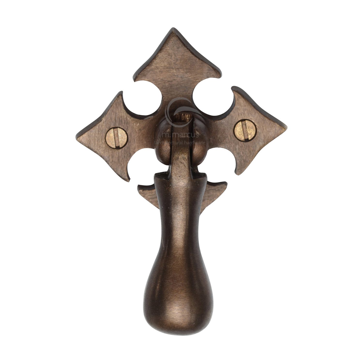 Solid Bronze Fleur-De-Lys Cabinet Drop Pull