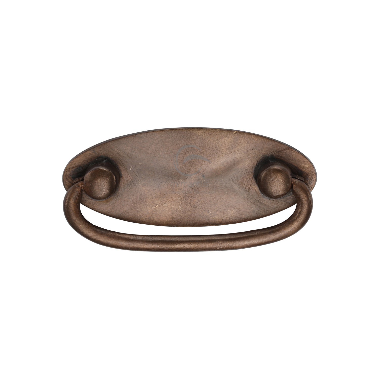 Solid Bronze Oval Drop Pull