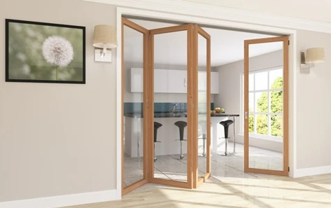 Henderson Roomflex 50 Internal Folding Door Hardware System (Max 50kg Doors) - 3 Door Configuration 