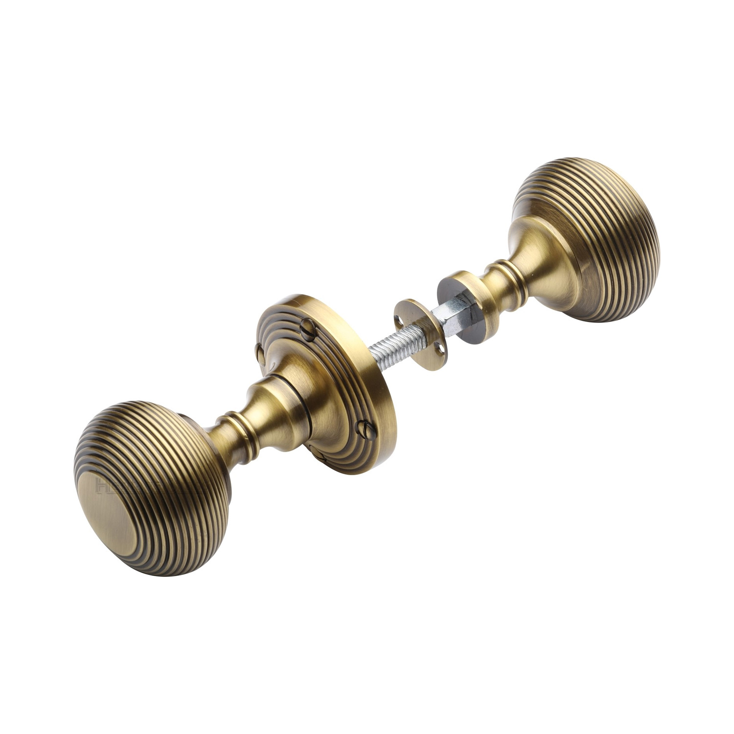 Heritage Brass Reeded Rim Knob