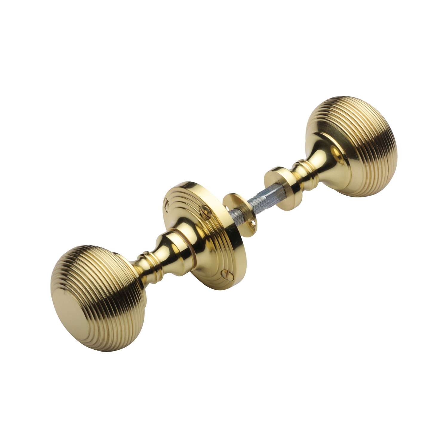 Heritage Brass Reeded Rim Knob