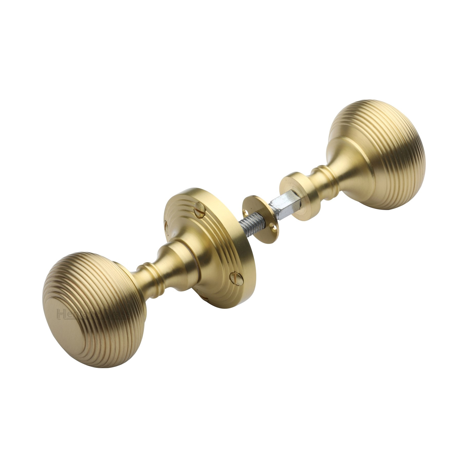 Heritage Brass Reeded Rim Knob