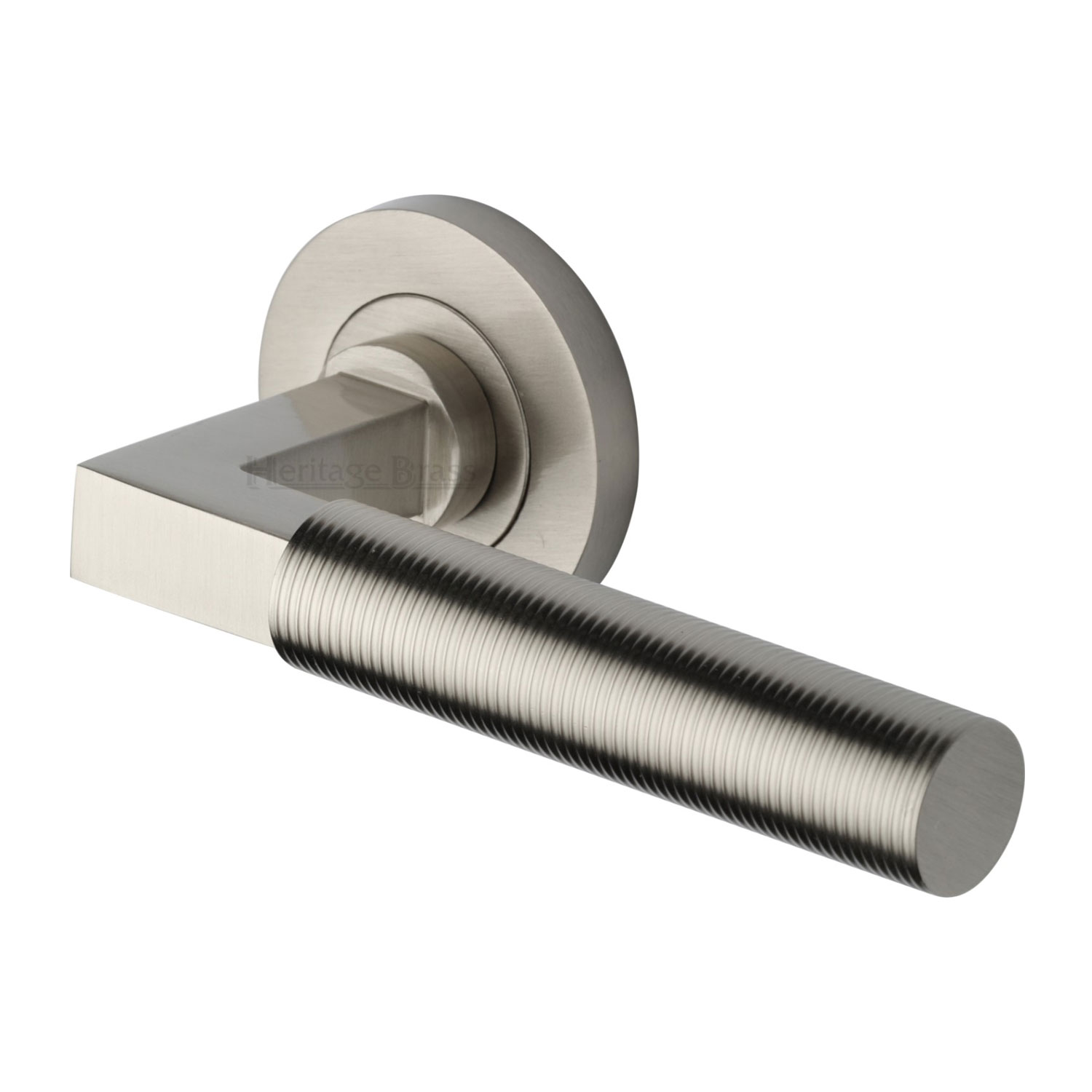Heritage Brass Door Handle Lever on Rose Spectral Design