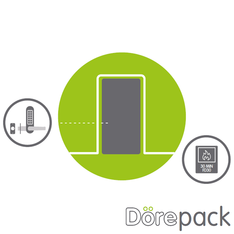 Dörepack Single Door with Digi Lock - FD30 - SWS Hardware