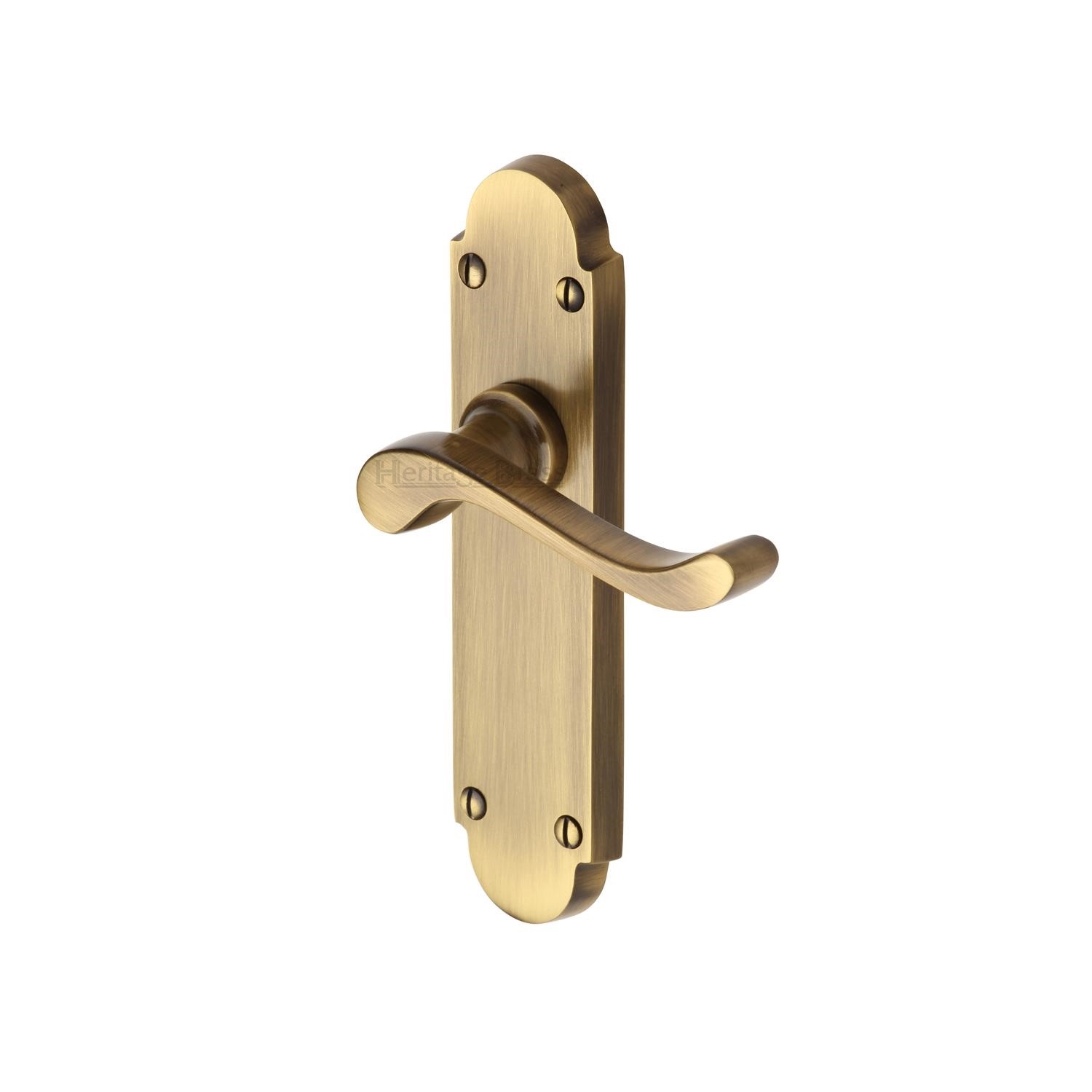 Heritage Brass Door Handle Lever Latch Savoy Design