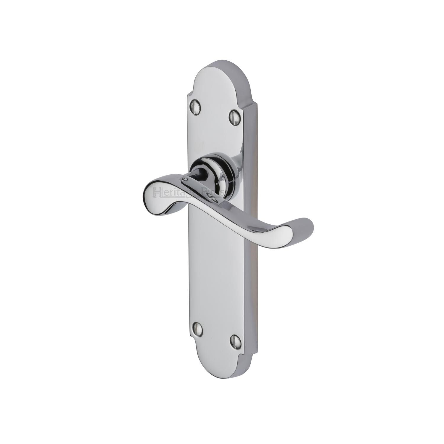 Heritage Brass Door Handle Lever Latch Savoy Design