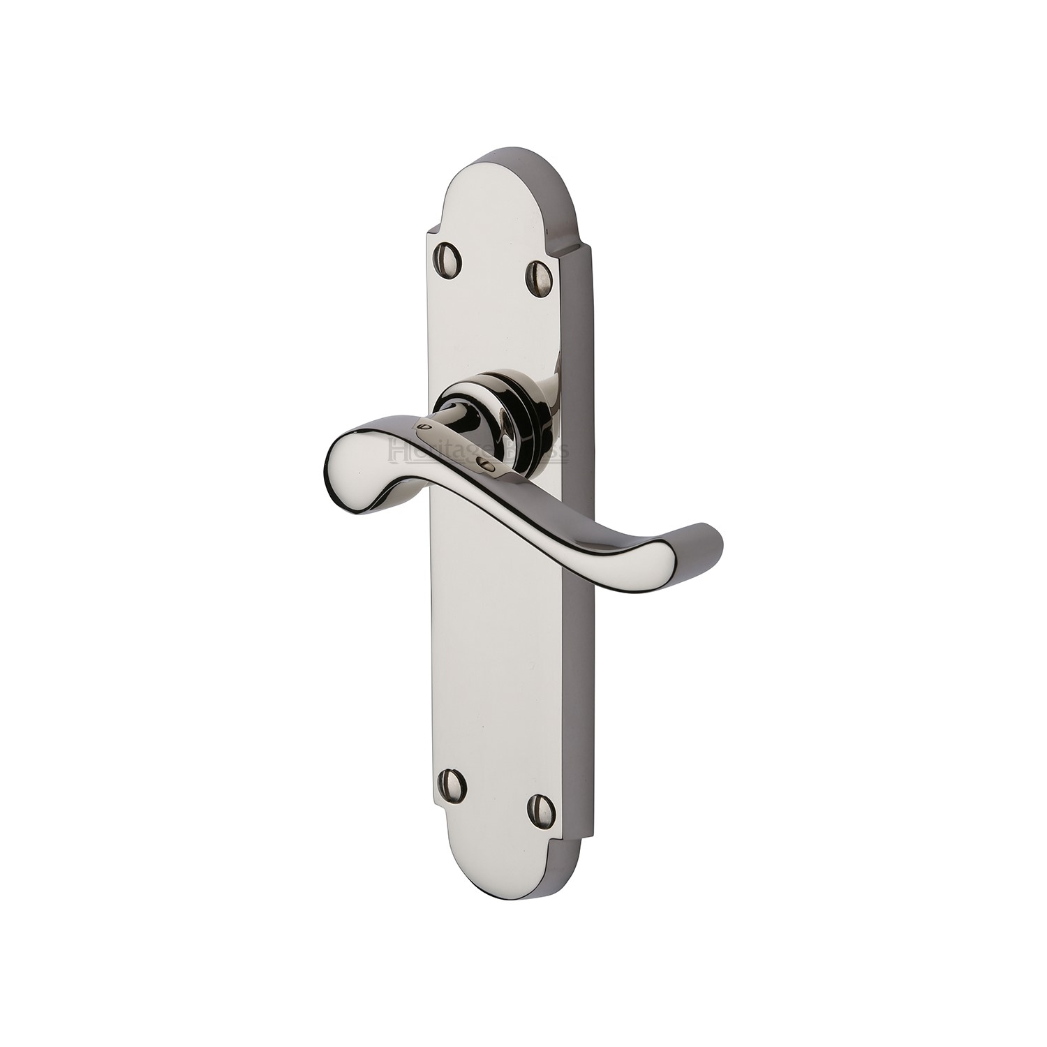Heritage Brass Door Handle Lever Latch Savoy Design