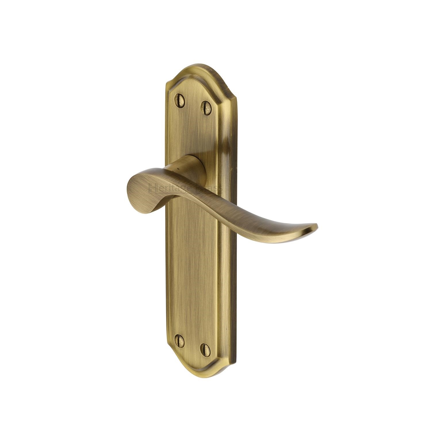 Heritage Brass Door Handle Lever Latch Sandown Design