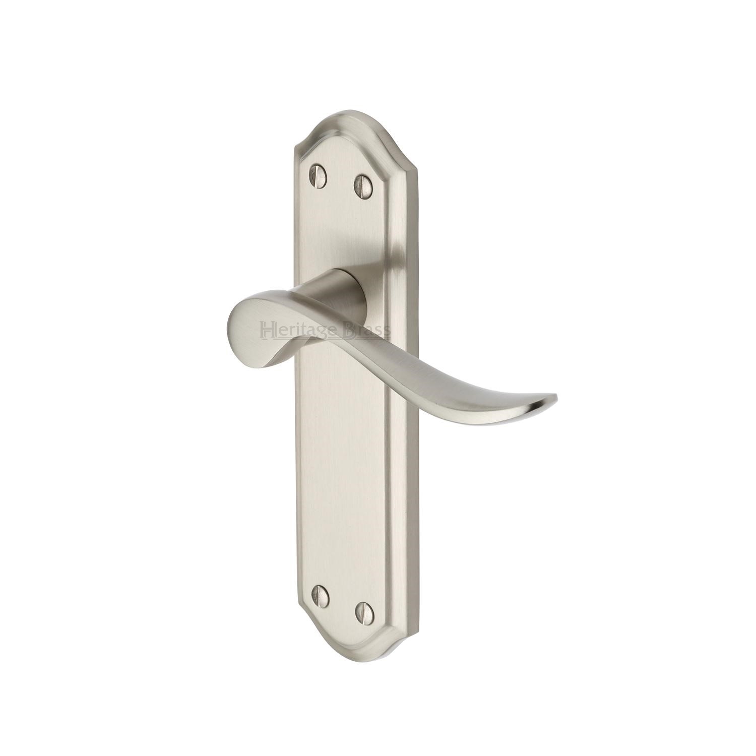 Heritage Brass Door Handle Lever Latch Sandown Design