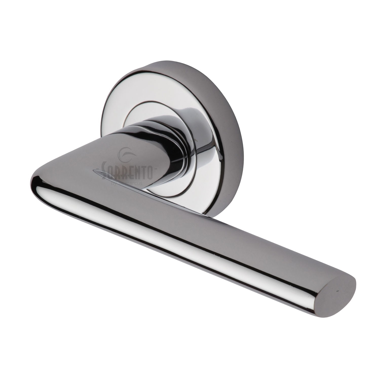 Sorrento Door Handle Lever Latch on Round Rose Lena Design