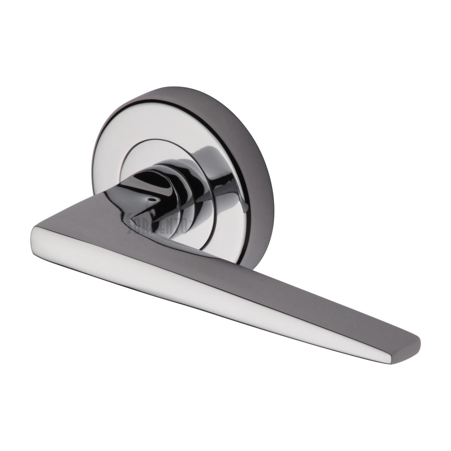 Sorrento Door Handle Lever Latch on Round Rose Swift Design