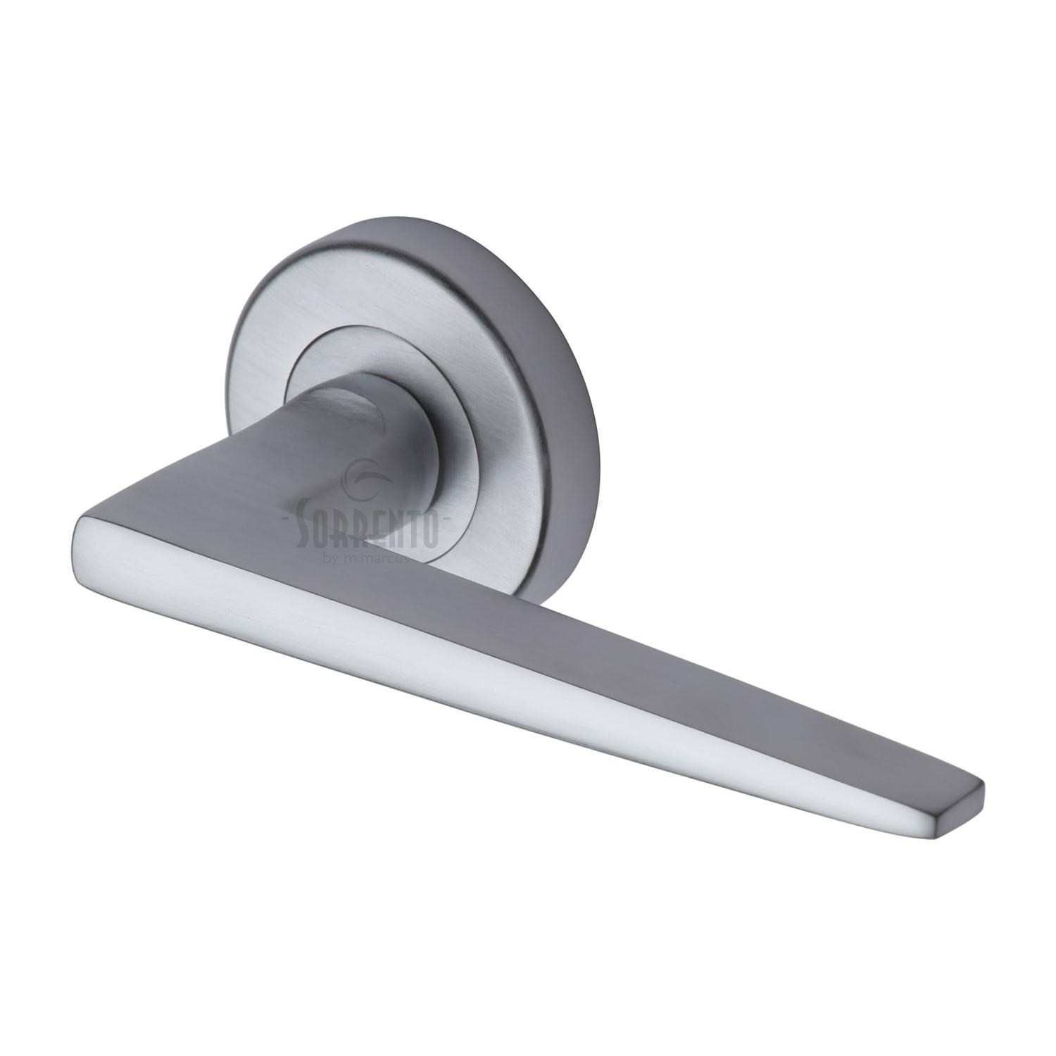Sorrento Door Handle Lever Latch on Round Rose Swift Design