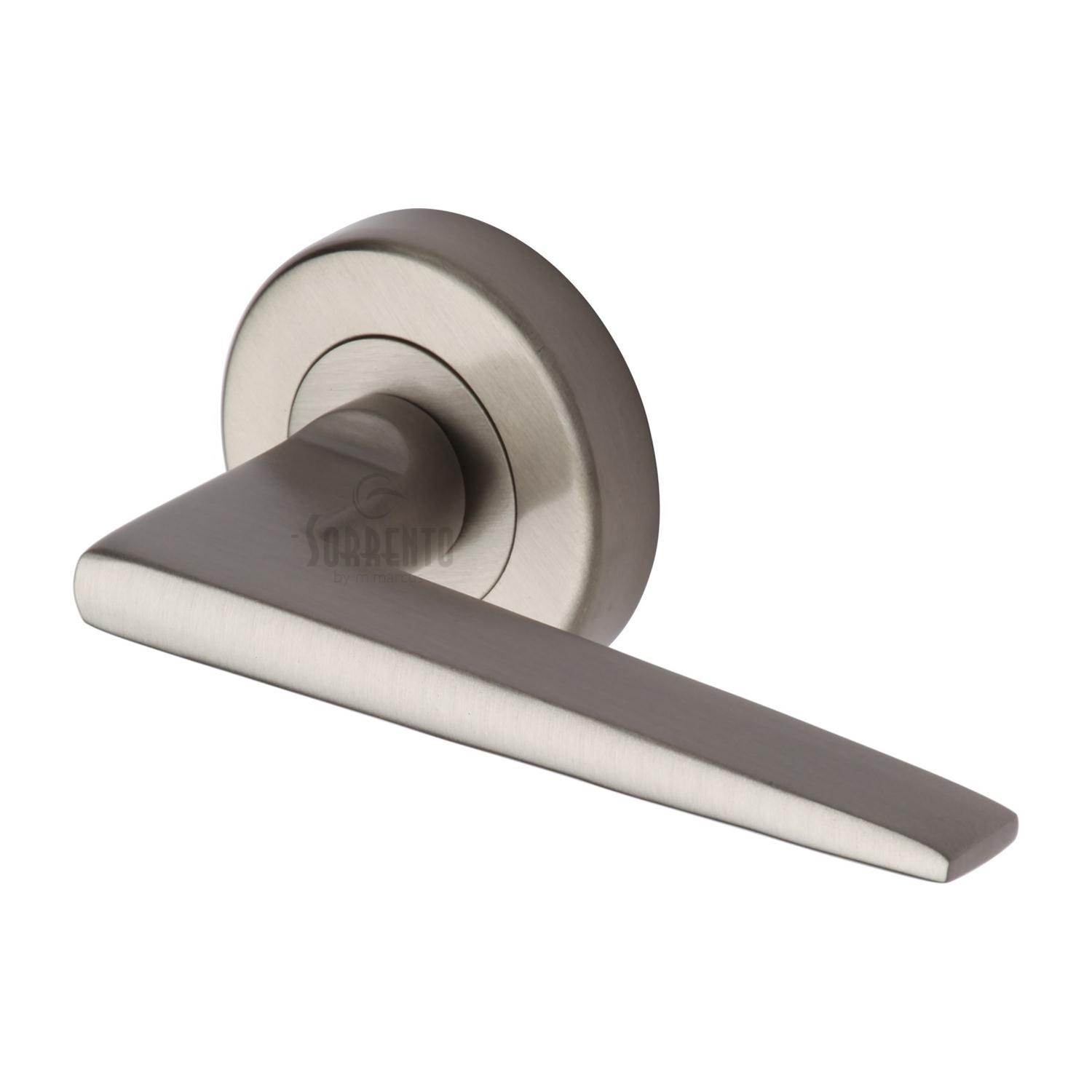 Sorrento Door Handle Lever Latch on Round Rose Swift Design