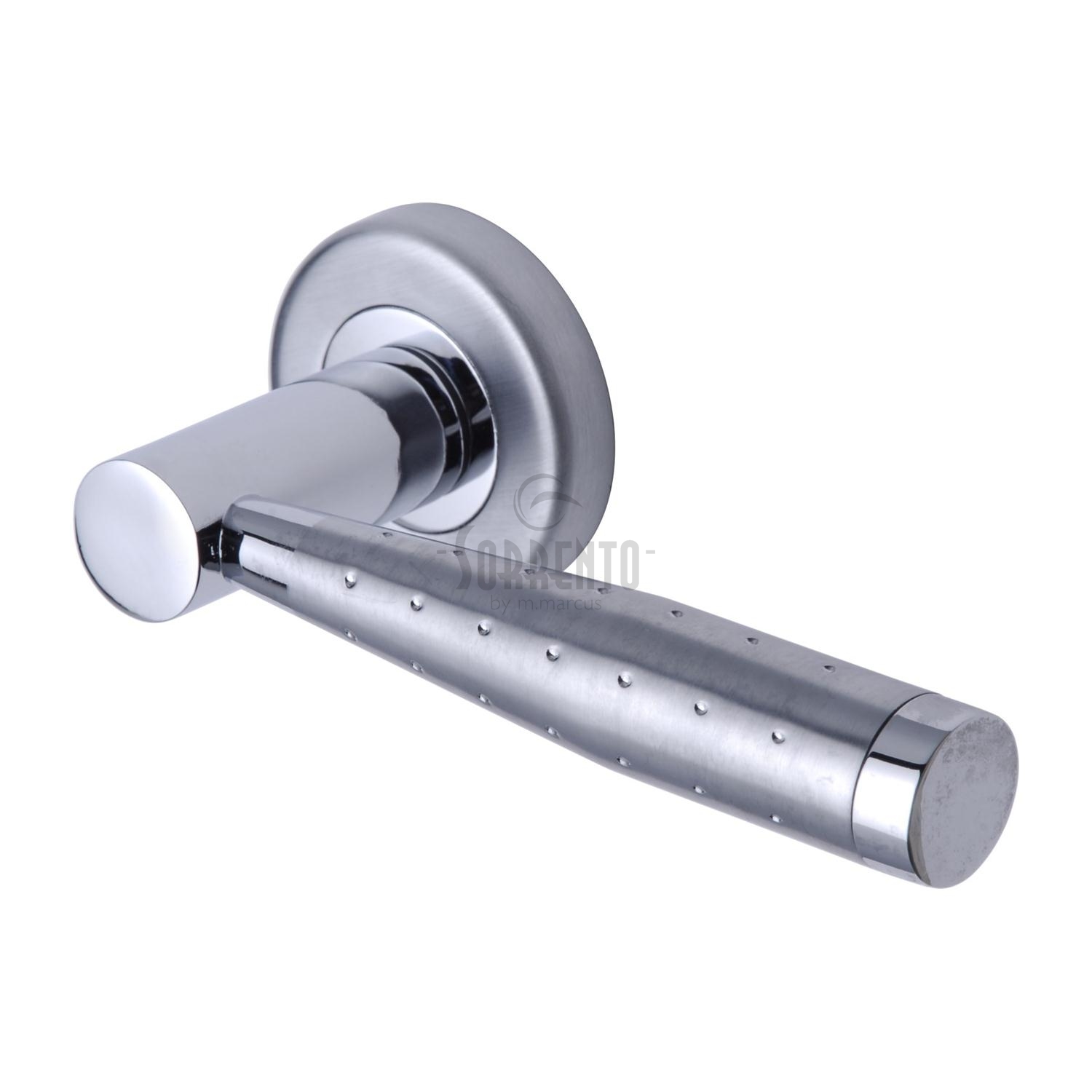 Sorrento Door Handle Lever Latch on Round Rose Roda Design