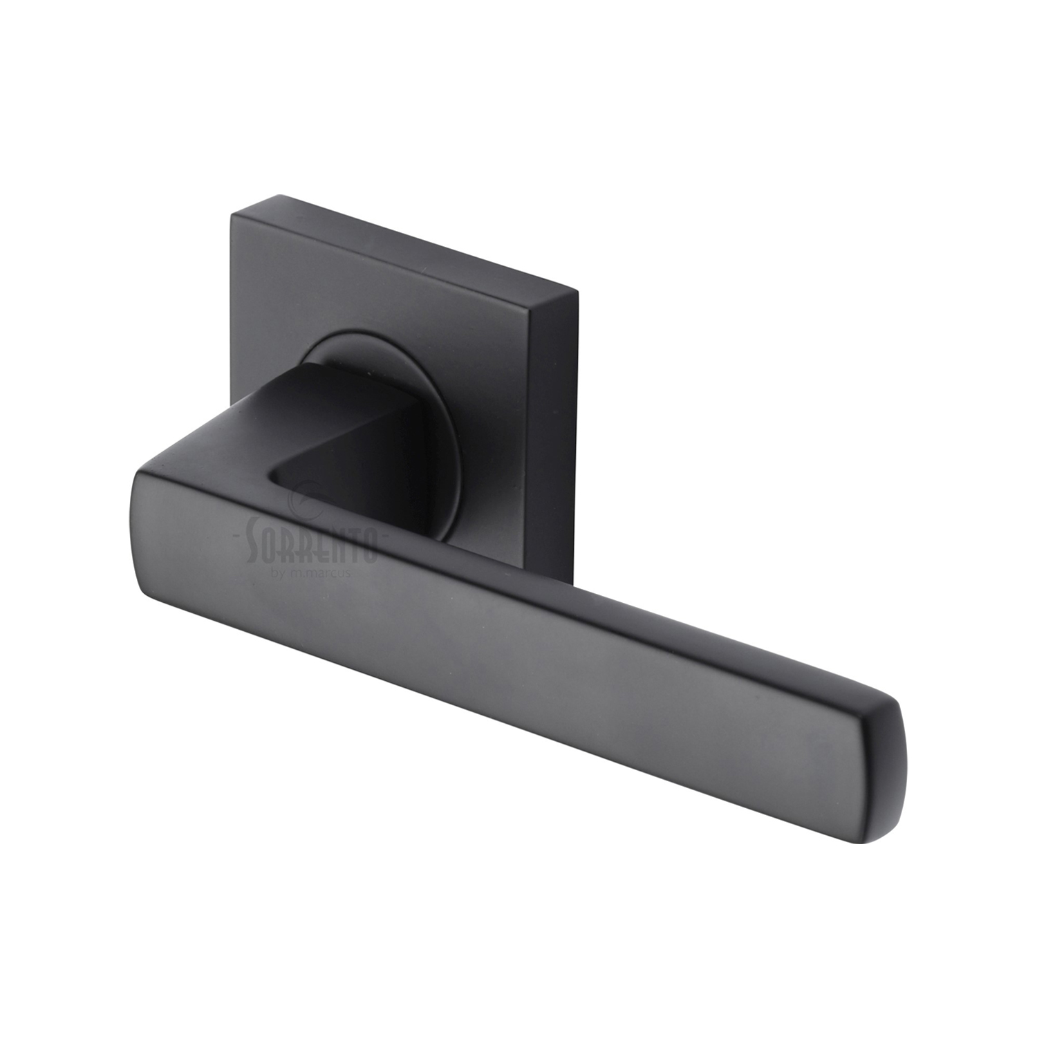 Sorrento Door Handle Lever Latch on Square Rose Axis Design
