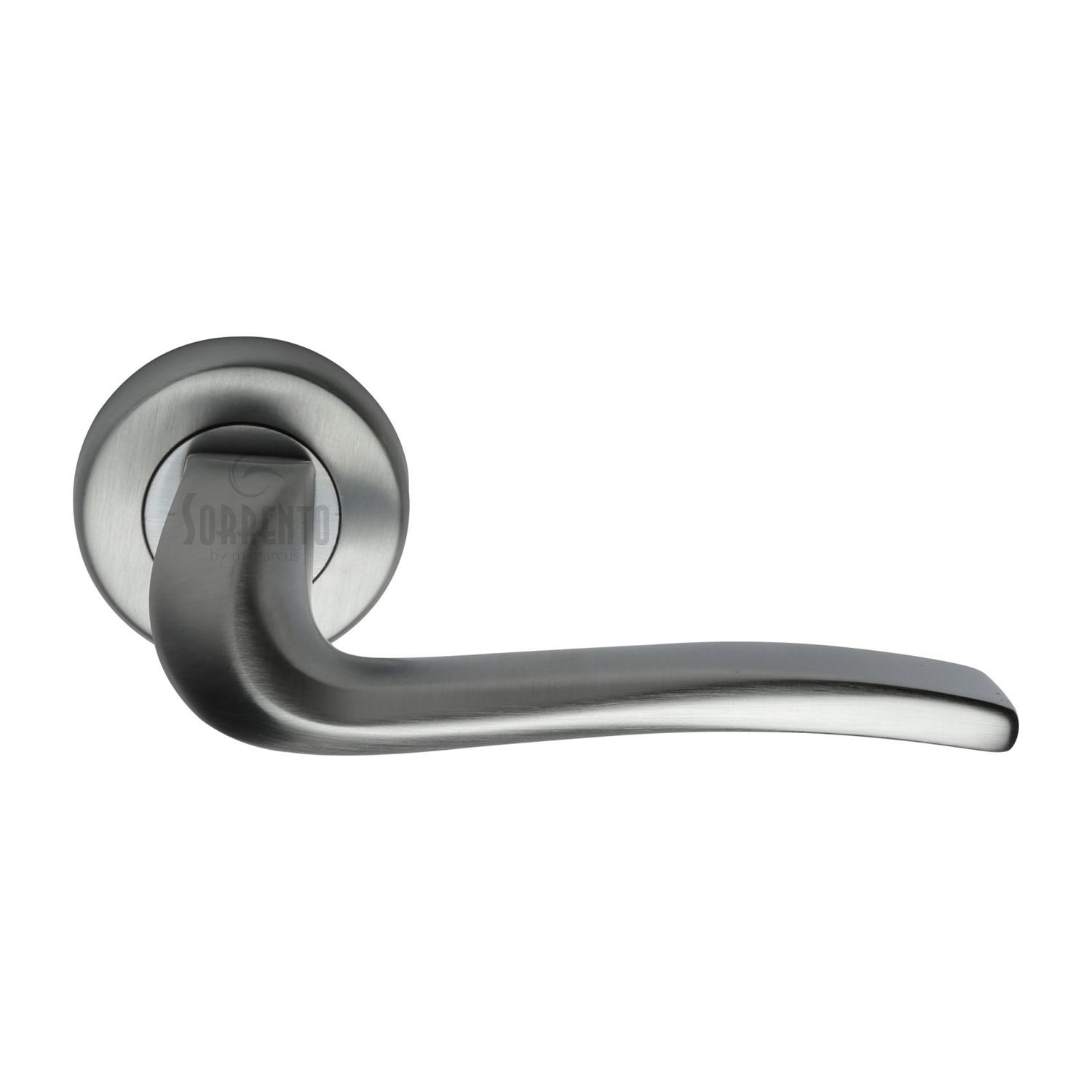 Sorrento Door Handle Lever Latch on Round Rose Capri Design
