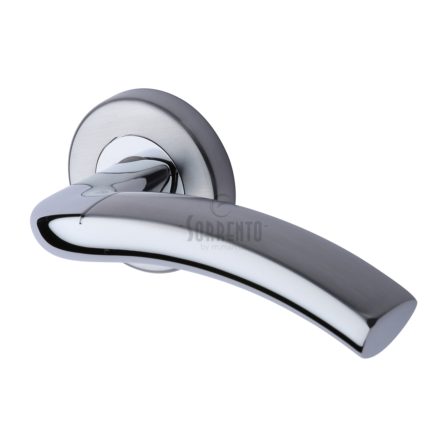 Sorrento Door Handle Lever Latch on Round Rose Como Design