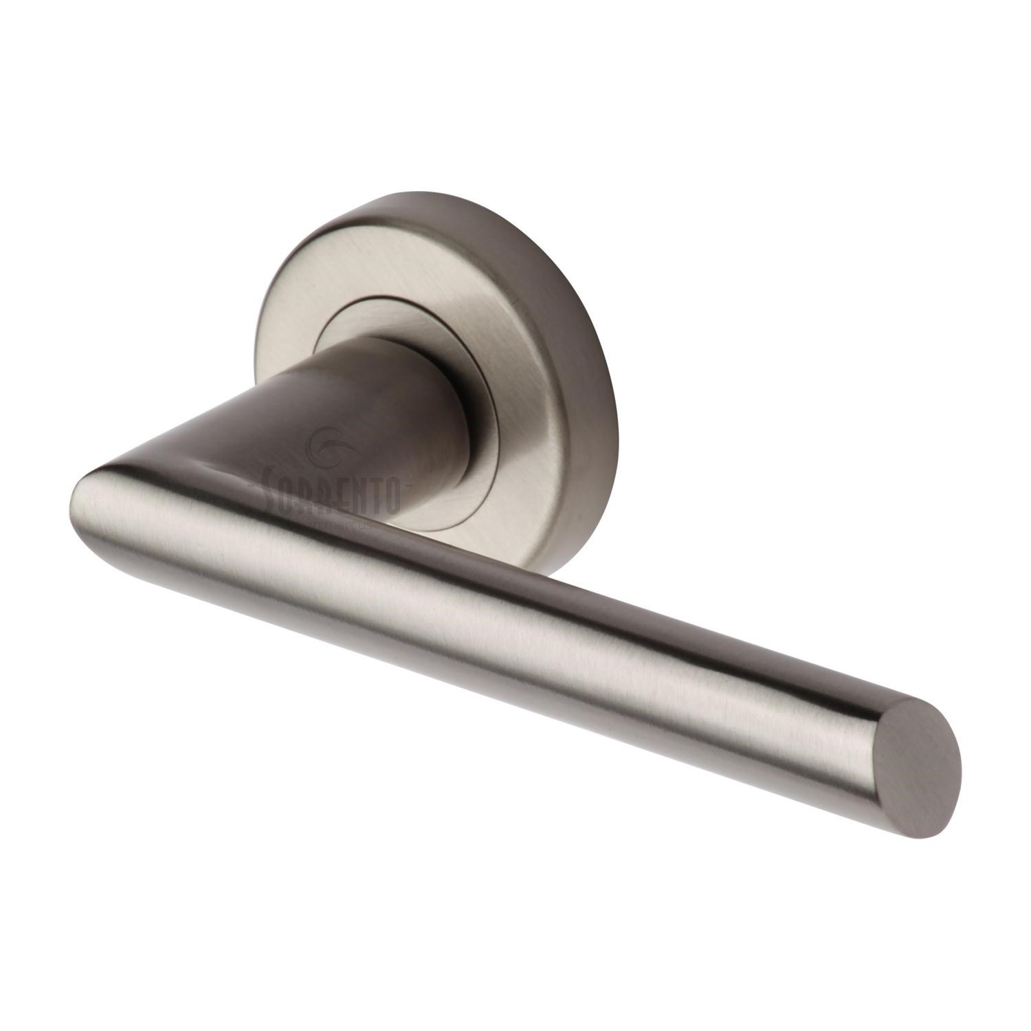Sorrento Door Handle Lever Latch on Round Rose Design