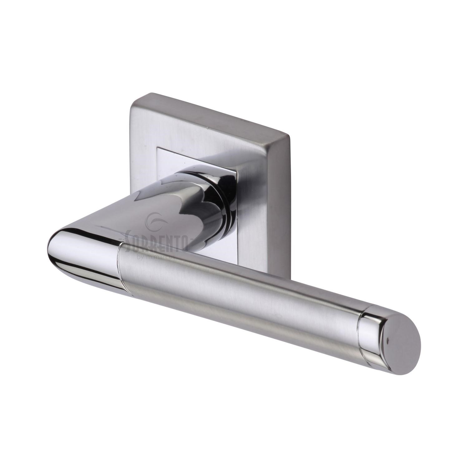 Sorrento Door Handle Lever Latch on Square Rose Sq Design
