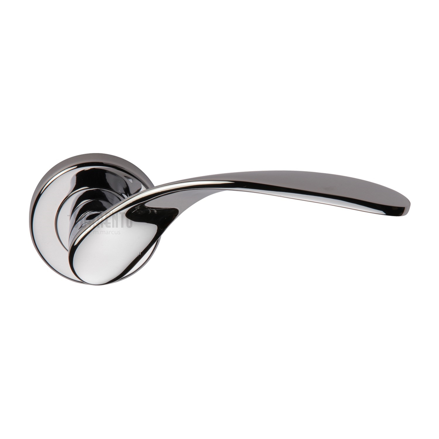 Sorrento Door Handle Lever Latch on Round Rose Lorenz Design