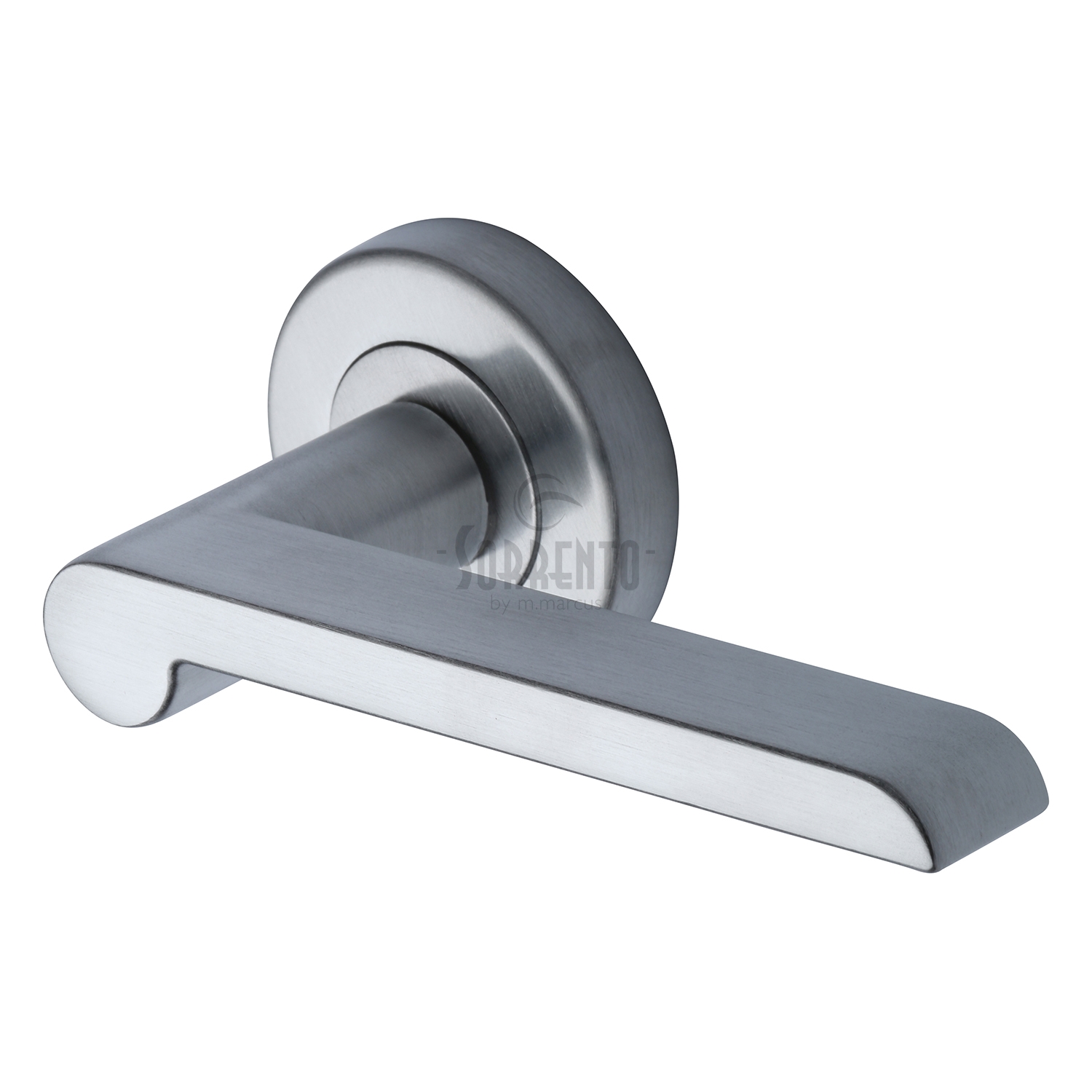 Sorrento Door Handle Lever Latch on Round Rose Lugano Design