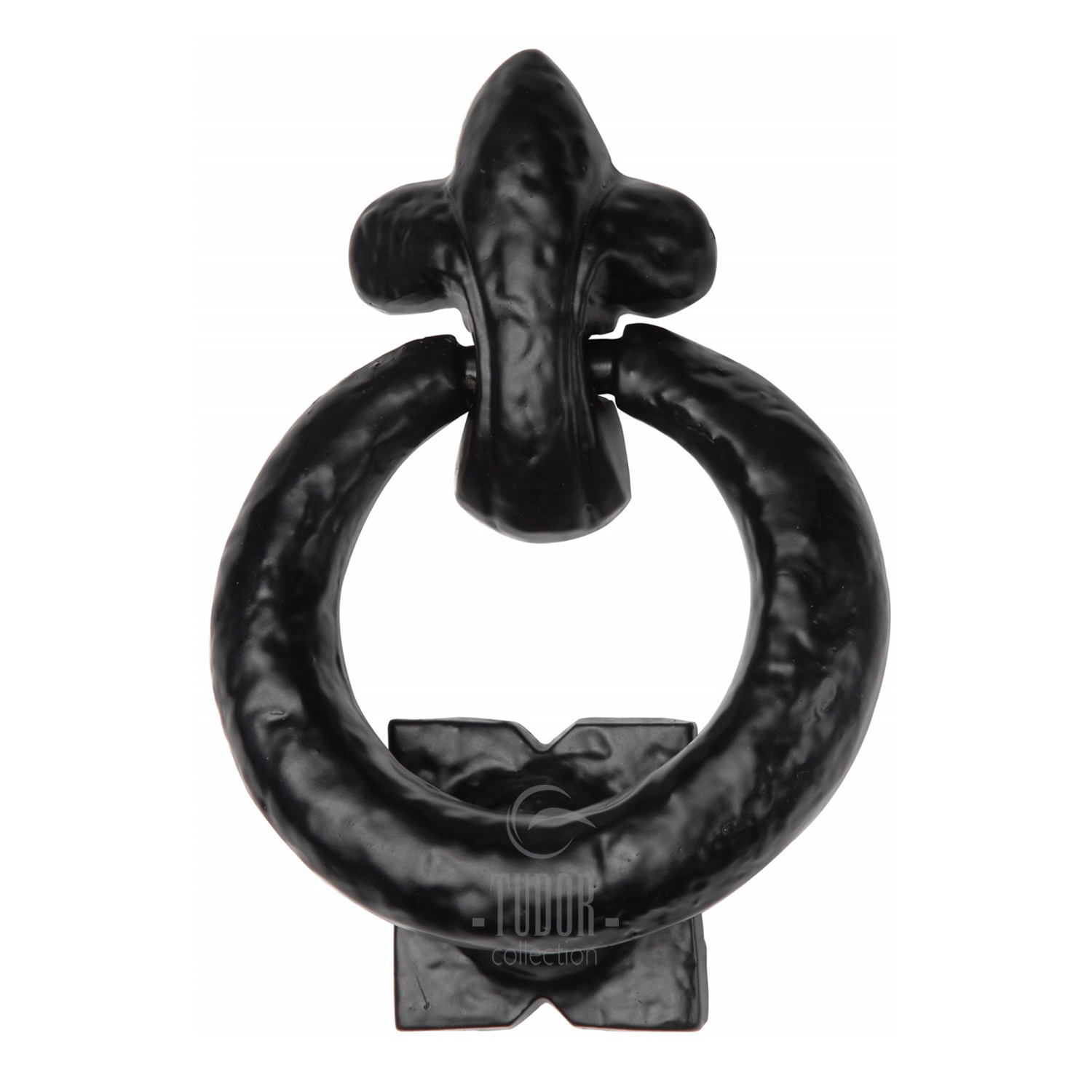 The Tudor Ring Knocker Black Iron