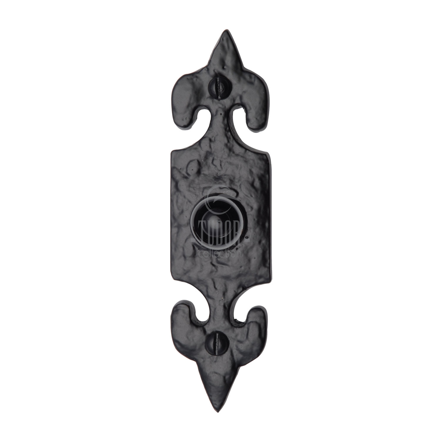 The Tudor Bell Push Black Iron