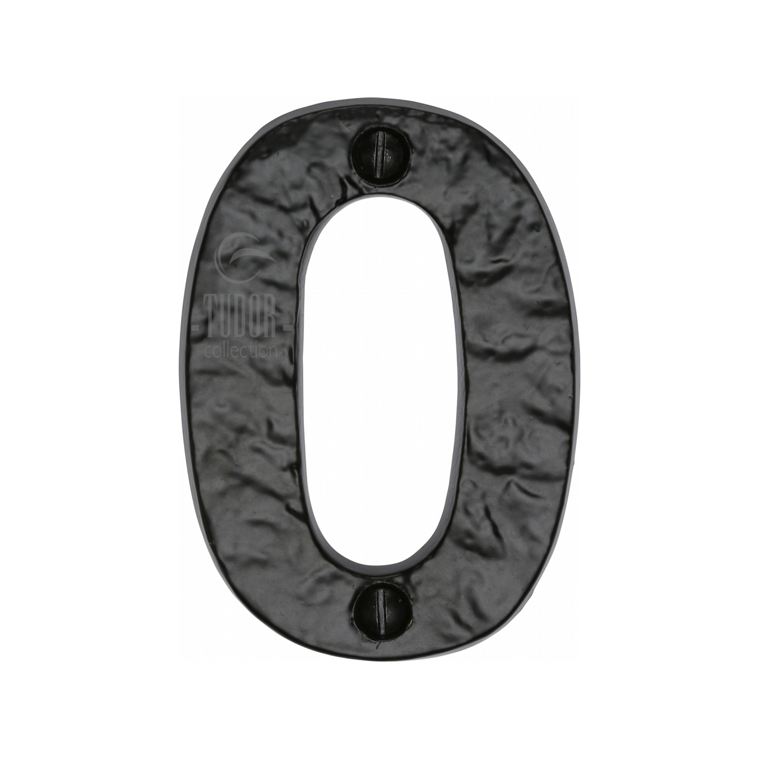 The Tudor Numeral 0 - 3" Black Iron