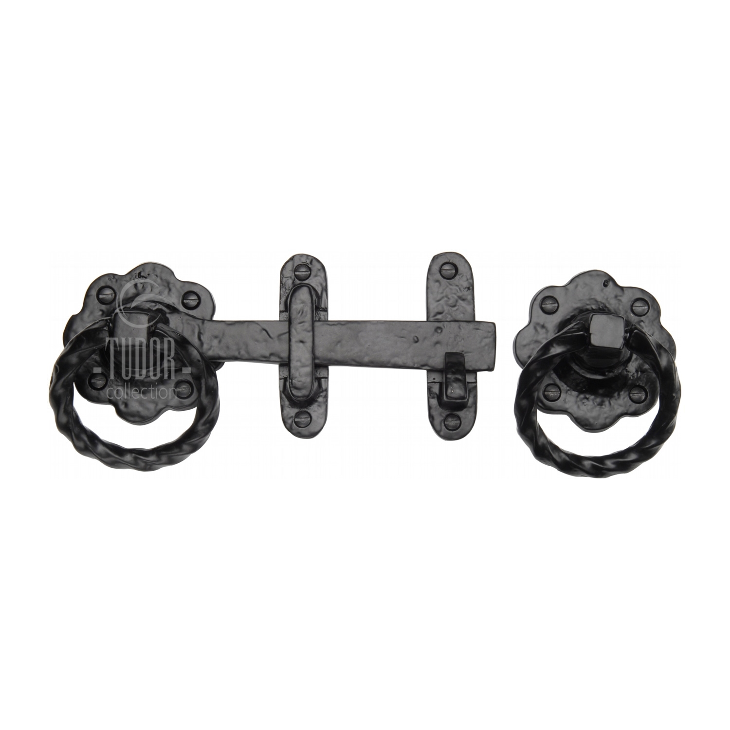 The Tudor Gate Latch Black Iron